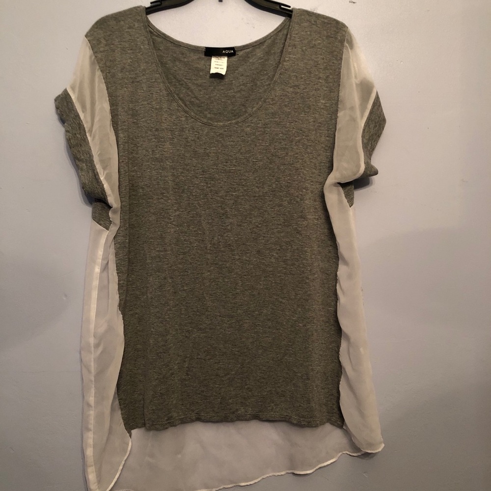 AQUA by Bloomingdale’s Top Size L